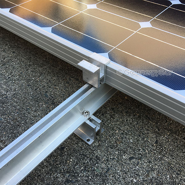 7 foot Solar Panel Mounting Rack Rail with clamps + brackets for Boat ...